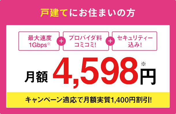 戸建てにお住いの方