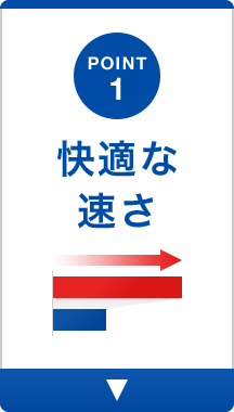 POINT1 快適な速さ