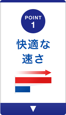 POINT1 快適な速さ
